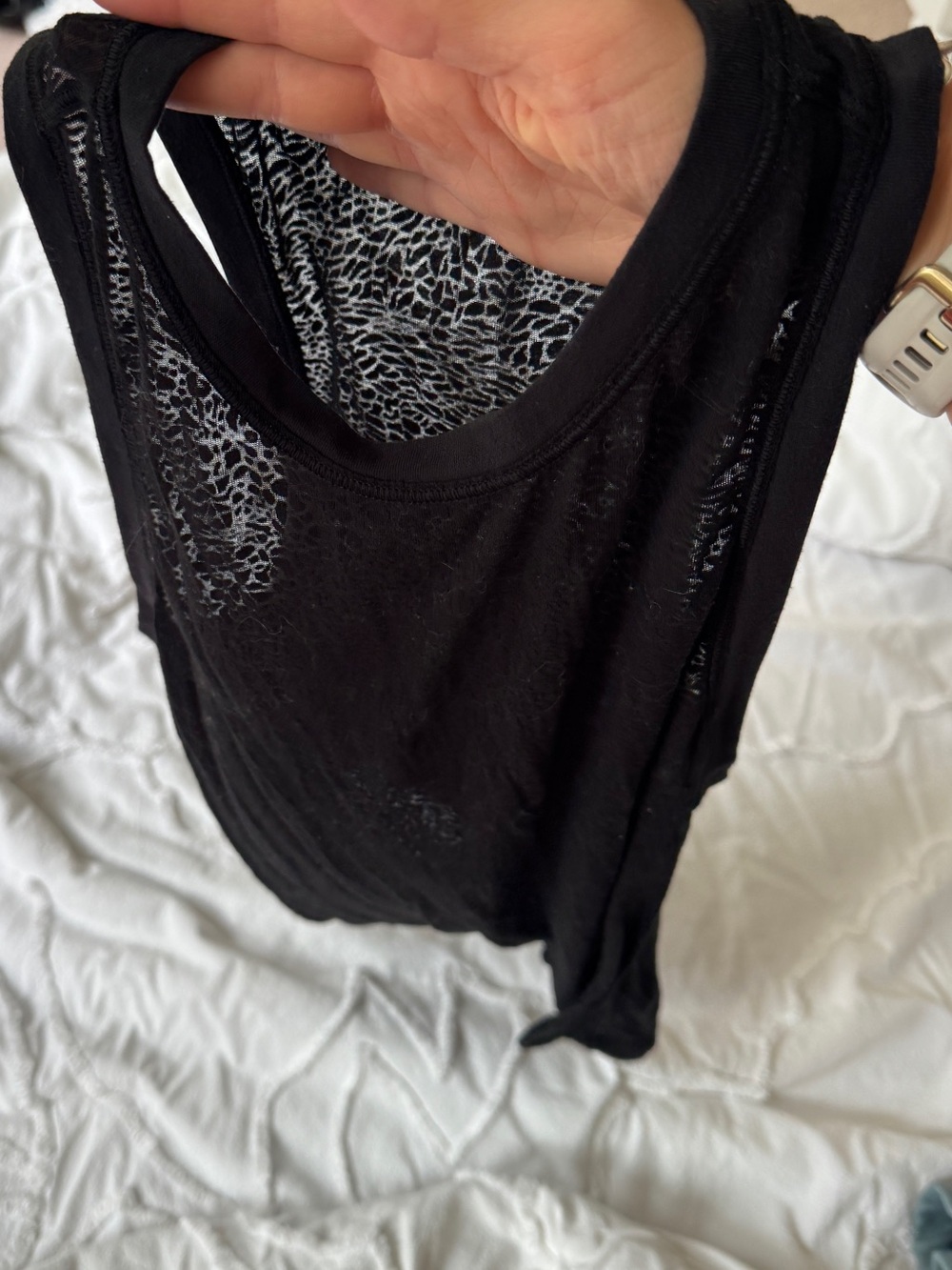 Lululemon Black Sheer Tank Top - Lightweight Layering